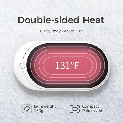 OCOOPA Hotpal 5,200mAh rechargeable hand warmer with fast heating, 3 temperature levels, compact design, and USB-C charging.