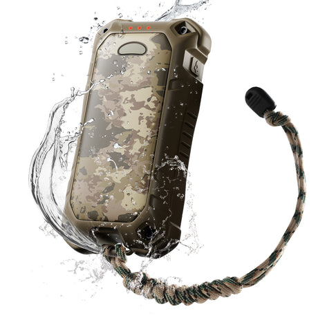 OCOOPA UT4 Extreme hand warmer: 10,000mAh, IP56 waterproof, quick charge, torchlight, extra power mode, durable for outdoor adventures.