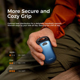 OCOOPA UT4 Urban hand warmers: magnetic, 2-in-1 design, IP45 waterproof, 6000mAh battery, ergonomic, adjustable heat, UL certified.