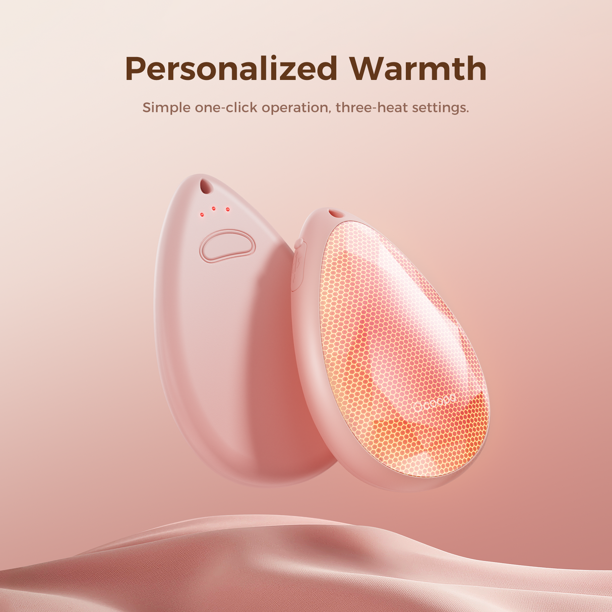 OCOOPA UT4 Rare hand warmer: rechargeable, diamond-inspired design, compact, stylish, long-lasting warmth, IP34 water-resistant.